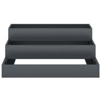 Tuin Bloempot Antraciet 90 x 90 x 35 cm Staal - thumbnail