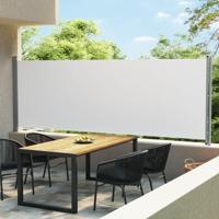 VidaXL Tuinscherm uittrekbaar 600x160 cm crème - thumbnail