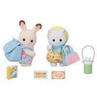 Sylvanian Families Duo peutervriendjes samen wandelen - thumbnail
