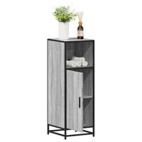 Badkamerkast 35x37,5x100cm bewerkt hout grijs sonoma eikenkleur - thumbnail