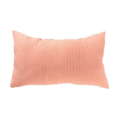 Kussen streep - oranje/roze - 30x50 cm