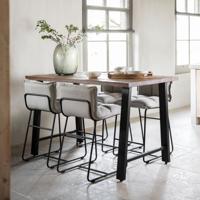 DTP Home Bartafel 'Timber' Hout en staal, 150 x 80cm - thumbnail
