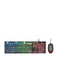 Trust GXT 838 Azor Bedraad Zwart Gaming Toetsenbord en Muis - thumbnail