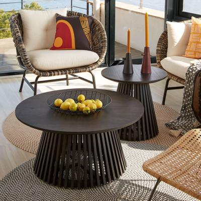 Kave Home Salontafel 'Jeanette' Ø80cm, kleur Zwart