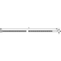 HellermannTyton 116-08016 T80R-N66-BU-C1 Kabelbinder 210 mm 4.60 mm Blauw 100 stuk(s) - thumbnail