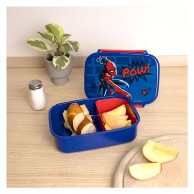 Undercover Spiderman lunchbox blauw/rood