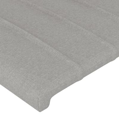 Boxspring met matras stof lichtgrijs 80x200 cm