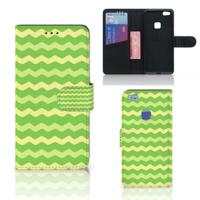 Huawei P10 Lite | Telefoon Hoesje | Waves Green - thumbnail