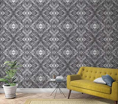 Noordwand Smart Art Easy Fotobehang hout in sierlijk ruitpatroon 47250