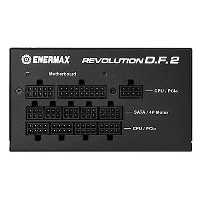 ENERMAX REVOLUTION D.F. 2 1200W Volledig Modulaire ATX-Voeding - 80 PLUS Gold Efficiëntie - ATX 3.0 & PCIe 5.0-0dBA Technologie - Condensatoren Van 105°C - ERS1200EWT