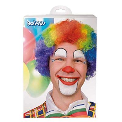 Boland Pruik clown multikleur volwassenen