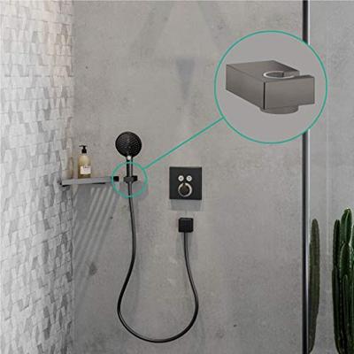 Hansgrohe Handdouchehouder Porter E Wand Geborsteld Zwart Chroom