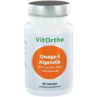 Omega-3 algenolie EPA 75mg DHA 150mg vegan 60 Vegetarische capsules - thumbnail
