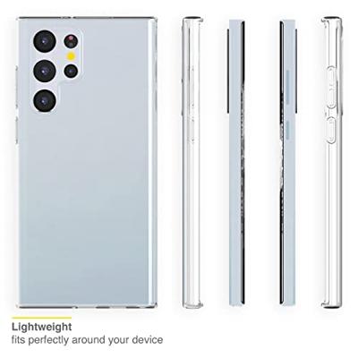 Accezz Clear Backcover Samsung Galaxy S22 Ultra Telefoonhoesje Transparant