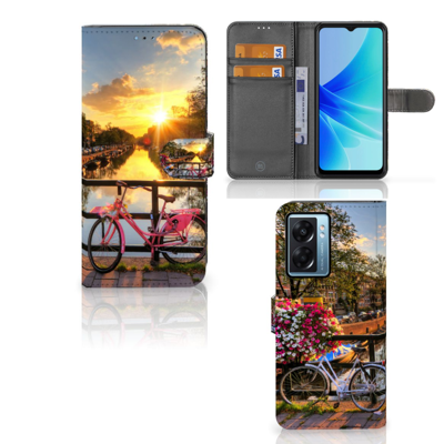OPPO A77 5G | A57 5G | Flip Cover | Amsterdamse Grachten