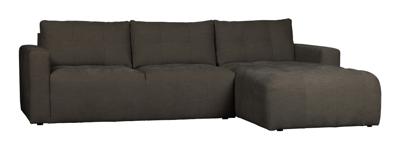 vtwonen Loungebank 'Bar' Rechts, Washed look, kleur Antraciet