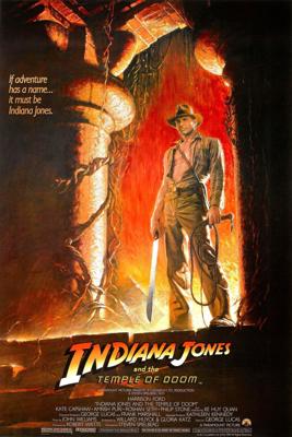 Poster - Indiana Jones and the temple of doom, Originele filmposter, Premium Print, Professioneel Fotopapier