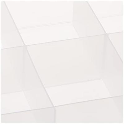 Really Useful Box, office divider met 6 vakjes, transparant