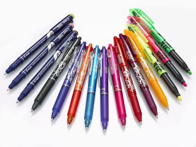Rollerpen pilot frixion bl-fr7 m + 3 vull zwart