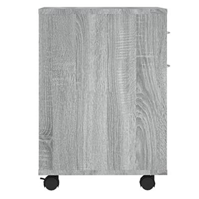 Rolkast 45x38x54 cm bewerkt hout grijs sonoma eiken