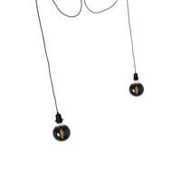 QAZQA Smart hanglamp zwart incl. 2 Wifi G125 - Cava - thumbnail