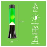 Mini lavalamp groen en geel - thumbnail