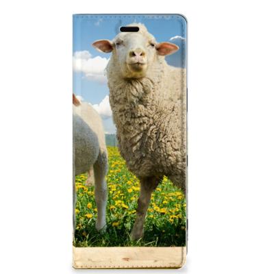 Sony Xperia 5 Hoesje maken Schaap en Lammetje Sony Xperia 5 Hoesje maken Schaap en Lammetje