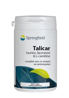 Springfield Talicar I carnitine/taurine/liponzuur 180 Vegetarische capsules