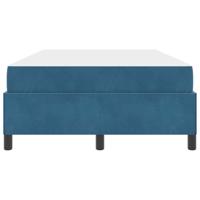 Bedframe met matras Donkerblauw en wit 120 x 200 cm Fluweel - thumbnail