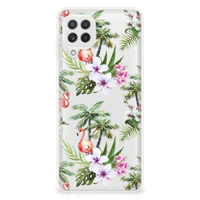 Samsung Galaxy A22 4G | M22 | TPU Hoesje | Flamingo Palms Samsung Galaxy A22 4G | M22 | TPU Hoesje | Flamingo Palms