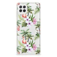 Samsung Galaxy A22 4G | M22 | TPU Hoesje | Flamingo Palms - thumbnail