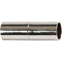 Creativ Company Magnetische sluiting, l: 20 mm, gatgrootte 5 mm, verzilverd, 2 stuk/ 1 doos - thumbnail