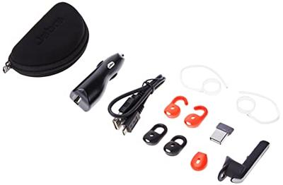 Jabra Stealth UC MS Bluetooth mono-headset voor PC/mobiele telefoon, ruisonderdrukking, spraakbediening, multimedia/muziek/GPS-streaming, Skype for Business-gecertificeerd, antraciet/zilver