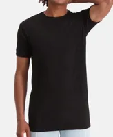 2-pak Extra Lange T-shirts heren - Ruben - Bamboe lange ondershirts voor mannen - Bamboe ondergoed heren Wit en zwart - thumbnail