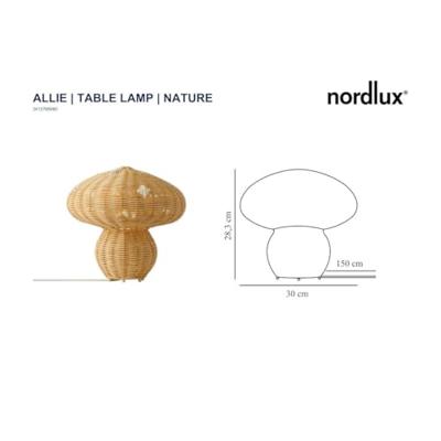 Nordlux Rotan tafellampAllie Ø 30cm - 2412765060