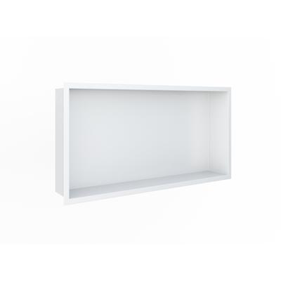 Looox BoX nis - 60x30x7cm - inbouw - met flens - wit box60flw