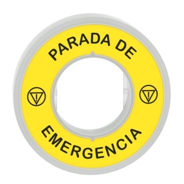 Schneider Electric ZBY9W3B430 ZBY9W3B430 (b x h) 9.3 mm x 60 mm PARADA DE EMERGENCIA Geel 1 stuk(s)