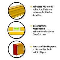 Stabila waterpas - type 80 AS - lengte 20 cm - 2 meetvlakken - thumbnail