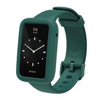 Siliconen sportbandje met case - Groen - Xiaomi Smart band 7 Pro - thumbnail