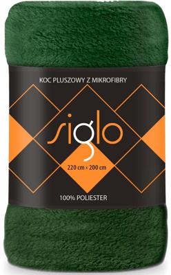 Groen Fleece deken 220 x 200 cm polyester