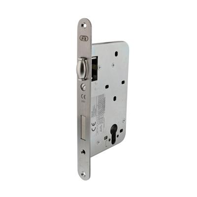 P&E P+E Tonrol dag- en nachtslot profielcilindergat 72mm doornmaat 60mm met rvs geborstelde voorplaat 235x25mm P&E P+E Tonrol dag- en nachtslot profielcilindergat 72mm doornmaat 60mm met rvs geborstelde voorplaat 235x25mm