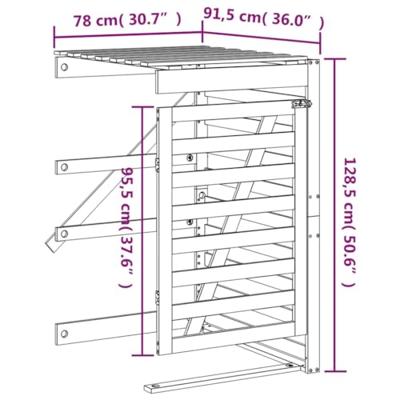 Containerberging verlengstuk massief grenenhout