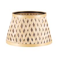 Bamboo Lampenkap - Conisch - Beige - Boheemse stijl - ø20 x 13 cm - E27 fitting - Ontworpen voor tafellampen en Pendellamp - Ontworpen voor woonkamer en eetkamer - thumbnail
