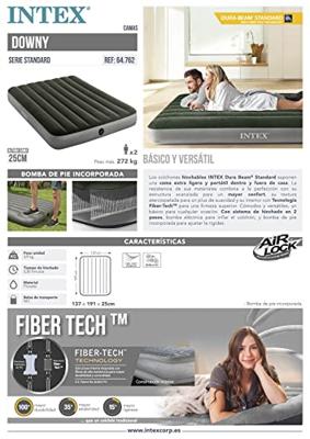 Intex Full Down Luchtbed 137x191x25cm