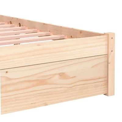 Bedframe massief hout 75x190 cm
