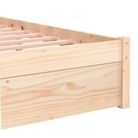 Bedframe massief hout 75x190 cm 2FT6 Small Single - thumbnail