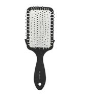 Harry Potter® haarborstel met 3D-applicatie Hedwig in siliconen zwart - thumbnail