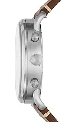 Fossil The Commuter chronograaf bruin lederen horloge FS5402 Fossil The Commuter chronograaf bruin lederen horloge FS5402