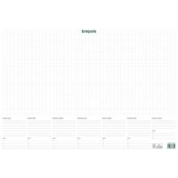 Brepols schrijfonderlegger met weekkalender, ongedateerd - thumbnail