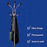 Maul Staande kapstok 9407796 MAULnebula Aantal haken: 20 (Ø x h) 41 cm x 176 cm Staal Zilver, Zwart 1 stuk(s) - thumbnail